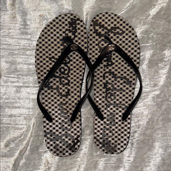 Stylish Sam Edelman Black Flip-Flops - Picture 1 of 3